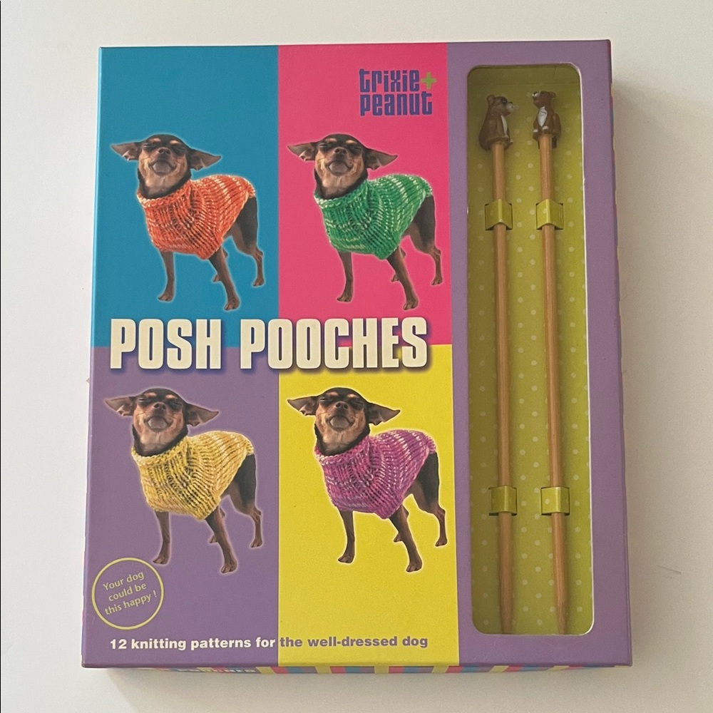 Posh Pooches Patterns Book - 12 Patterns Dog Sweaters for the well dressed dog - Picture 1 of 3